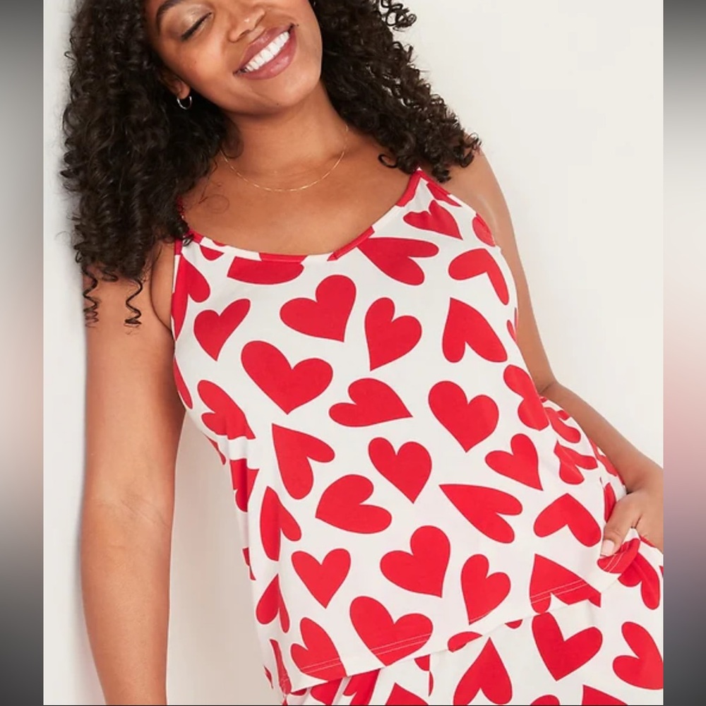 Heart Print Women's Sleepwear Set